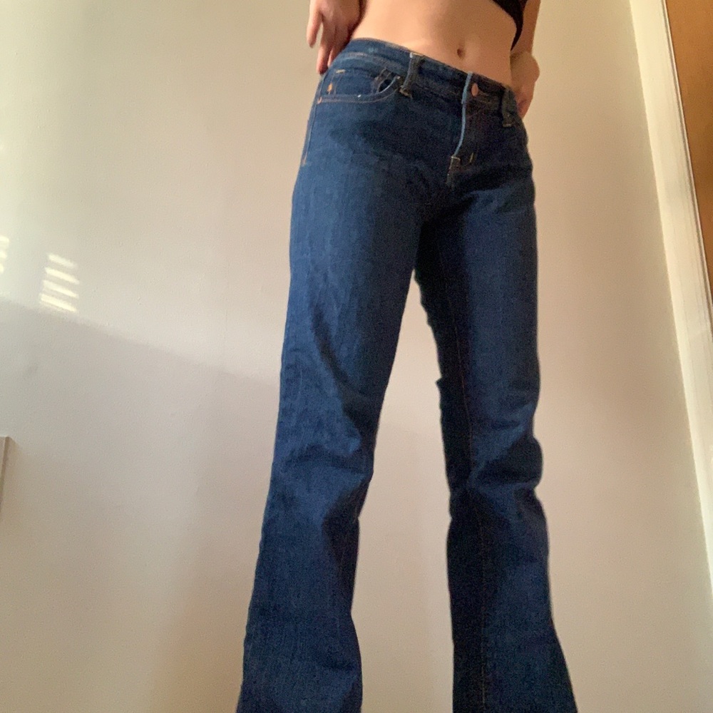 Vintage dark blue flare jeans- size 28
